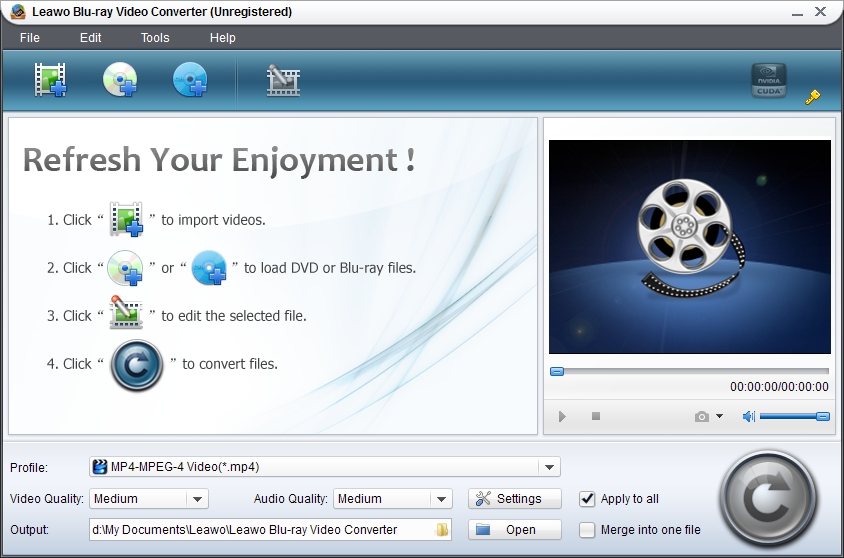 Leawo Blu-ray Video Converter Screenshot