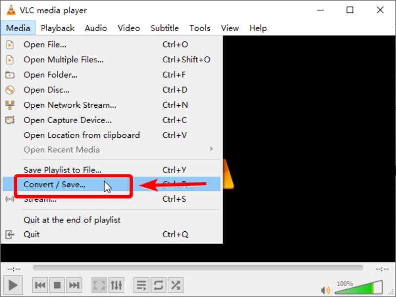 Convert Save Button in VLC