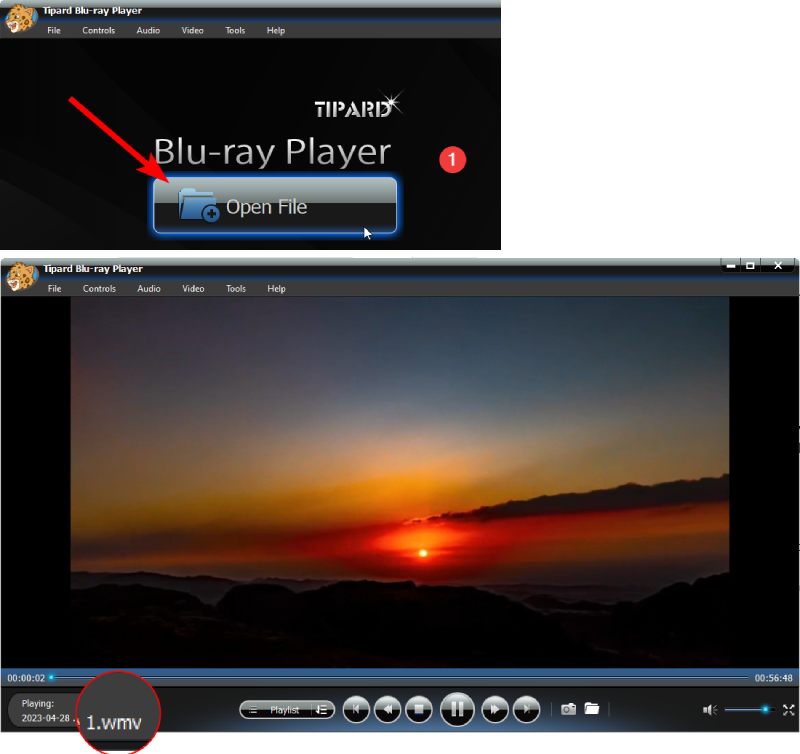 Play WMV in the Blu-ray Player