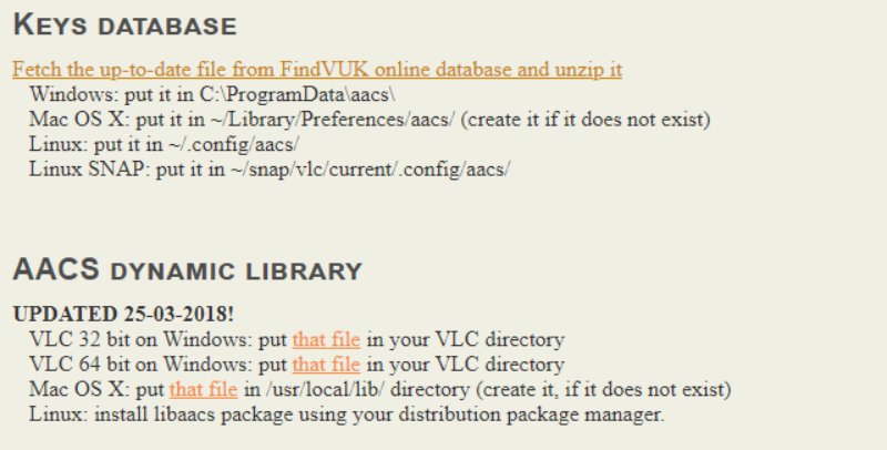 Aacs Keys Downloading Webpage