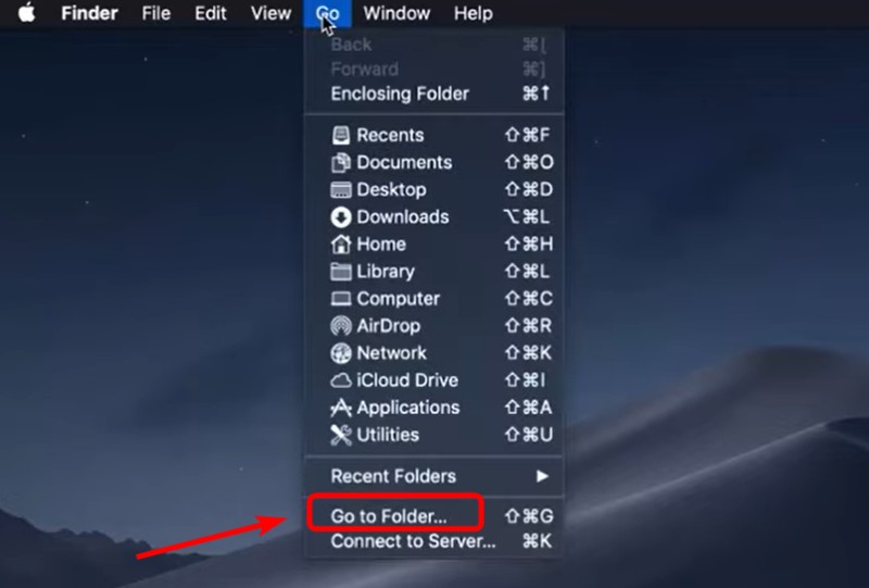 Mac go to Folder