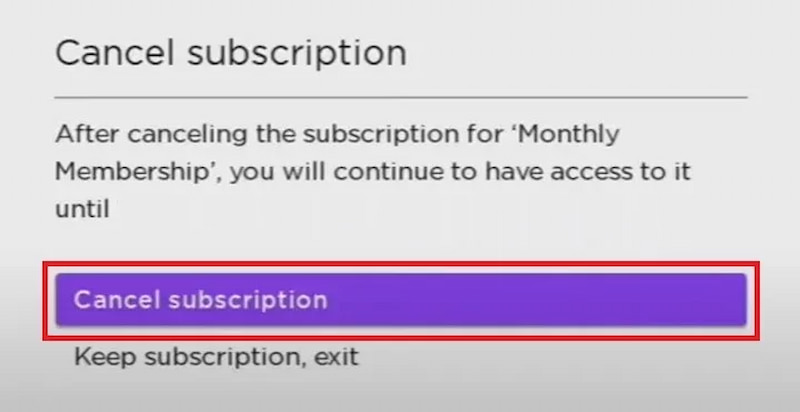 Cancel Peacock Subscription on Roku